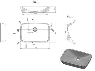 Раковина Ravak Ceramic 600 R XJX01160002